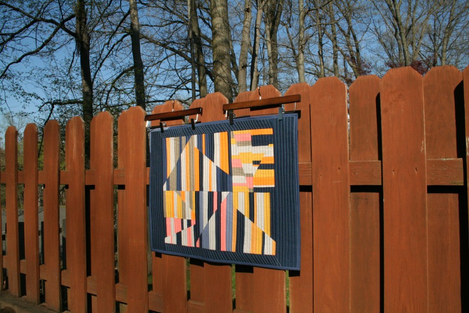 The Aerial quilt with Fence